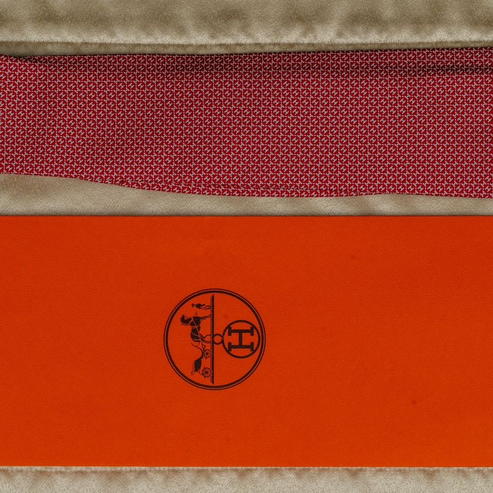 SOLD! Hermes Faconnee H Bicolore tie (NEW!)